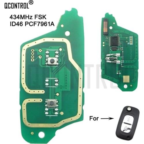 QCONTROL Car Remote Control Key Circuit Electronic Board for Renault CLIO KANGOO TWINGO WIND