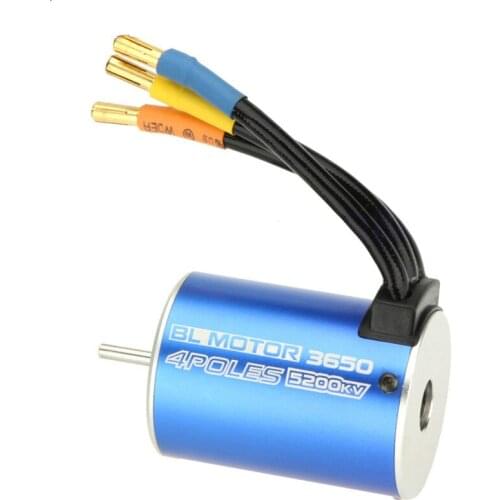 RC 3650 3900KV 3930KV 5200KV 4Poles Sensorless Slotless Brushless Motor for 1/10 Racing Car Brushless ESC Accessory