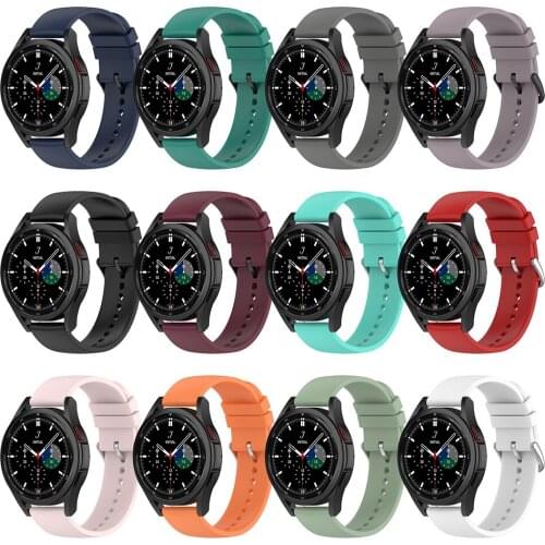 20mm Universal Silicone Strap for Samsung Galaxy Watch 4 44mm 40mm Sport Band Bracelet for Galaxy Watch4 classic 46mm 42mm