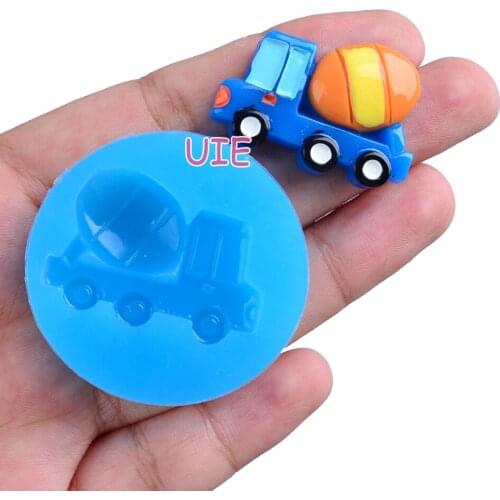 FYL636U 31.2mm x 21.6mm Tanker Silicone Mold Fondant Cake Decoration Candy Resin Clay Earrings Necklace Craft Soap Candle