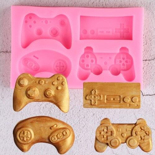 Keyboard Silicone Molds Controller Gamepad Baby Birthday Fondant Cake Decorating Tools DIY Candy Clay Chocolate Gumpaste Moulds