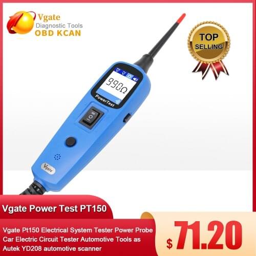 Vgate Pt150 Electrical System Tester Power Probe Car Electric Circuit Tester Automotive Tools as Autek YD208 automotive scanner