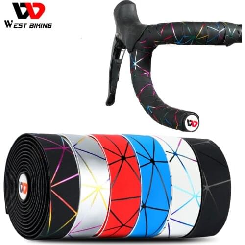 WEST BIKING Bicycle Handlebar Tape Soft EVA PU Cycling Damping Anti-Vibration Wrap Belt With 2 Plugs Bicicleta Bike Accessories