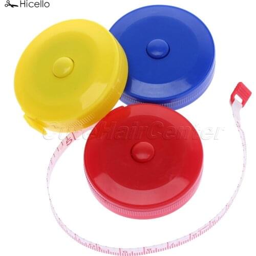 Original Hicello 1Pc Tailor Ruler Measure Sewing Cloth Tailor Tape Soft Flat Ruler Body Dieting Measuring Key Ring 150cm/60"