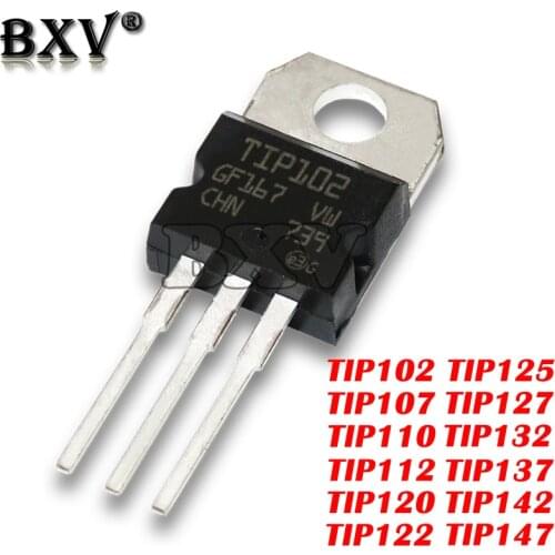 10piece TIP102 TIP120 TIP122 TIP127 TIP142 TIP147 TTransistor TIP142T TIP147T For Diy