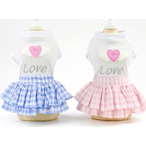 Fashion Dog Dress Dogs Clothes For Small Dog Pet Angel Princess Dress Teddy Dress Skirt Puppy Clothing Chihuahua Pet Costume