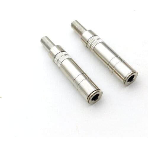 50pcs Metal 6.35 mm female 1/4 " stereo jack connector