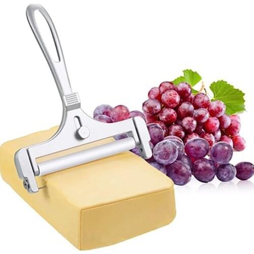 Adjustable Cheese Slicer Stainless Steel Wire Cheese Cutter Nonstick Cheese Peeler Butter Slice Cutter Kitchen Slicing Tools