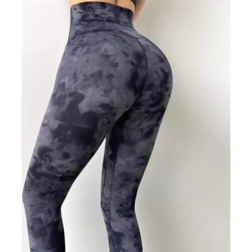 ATHVOTAR Plus-Size Yoga Pants Women Autumn Lift Hip Running Sports Leggings Gym Tie Dye Fitness Legging Elasticity Tights