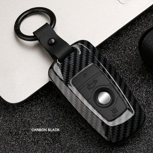 Carbon fiber ABS Car Remote Smart Key Case Cover For BMW 1 2 3 4 5 6 7 Series X1 X3 X4 X5 X6 F30 F34 F10 F07 F20 G30 F15 F16