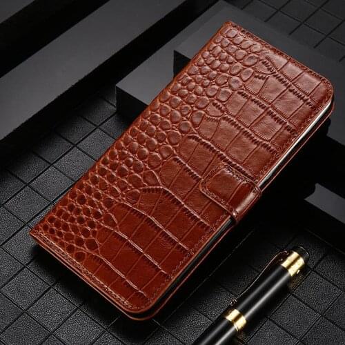 Leather Flip Phone Case For OPPO Find X2 R15 R17 Reno Z 2X 2F 3 4 Pro Ace 2 A5 A9 Cover Magnetic Cowhide Crocodile Wallet Bag