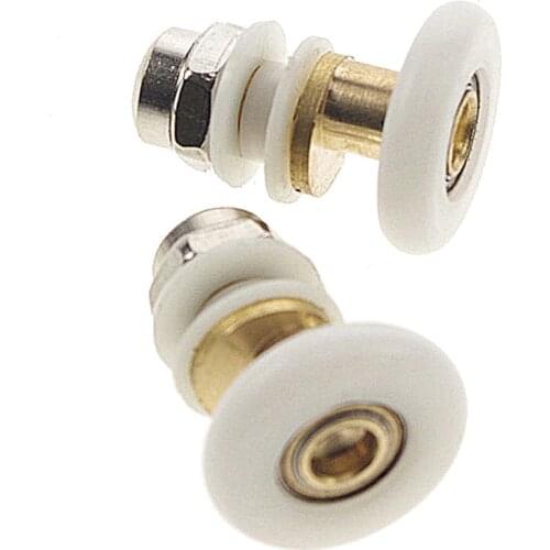 Shower bath door rollers runners wheel pulleys diameter 25mm 27mm with Eccentric copper shaft 8pcs/lot