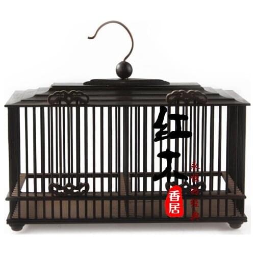 Rosewood mahogany double door boutique cricket cage cage high-grade cricket cage wood cage boutique