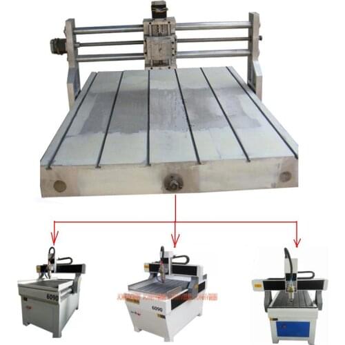 CNC router machine casting frame 6090 cnc full cast lathe 600*900mm can add 80mm spindle