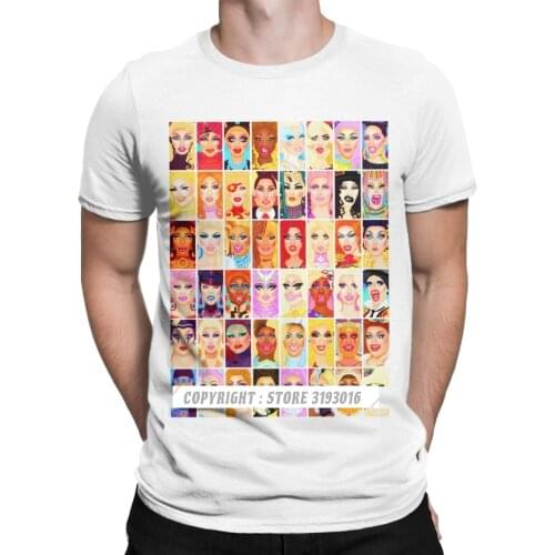Drag Queen Royalty Tshirts for Men Cotton T-Shirts RuPauls Drag Race Rupaul RPDR Christmas Tee Shirt Mens