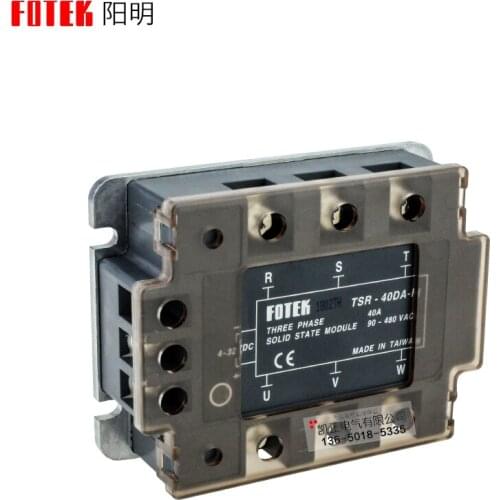 Original authentic Taiwan Yangming FOTEK TSR-40DA-H three-phase solid state relay 40A