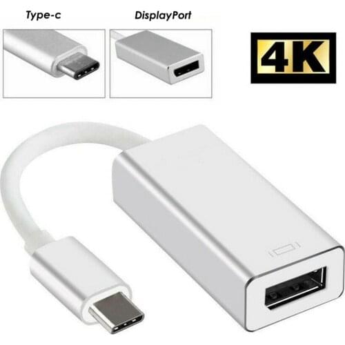 Converter Connector Adapter Mini DP to USB C 4K 60Hz USB 3.1 Type C to Mini Display Port Metal Plastic Adapter Converter Cable