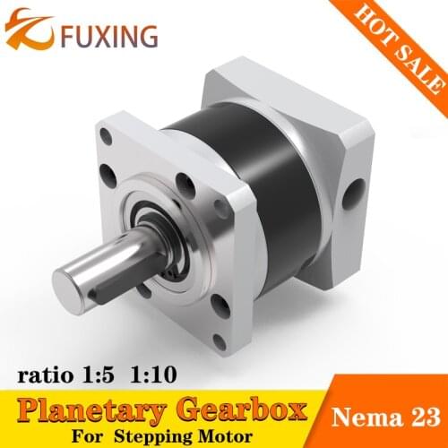 Planetary Gearbox Reducer For Nema 23 Stepper Motor Ratio10:1 5:1 Geared For 3D Printer Extruder mechanical arm robot motor