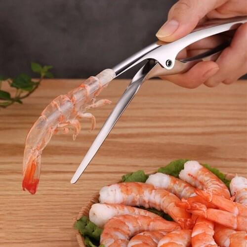 Portable Stainless Steel Shrimp Peeler Kitchen Utensil Shrimp Shrimp Lobster Utility Tool Kitchen Utensil Fishing Knife Tool