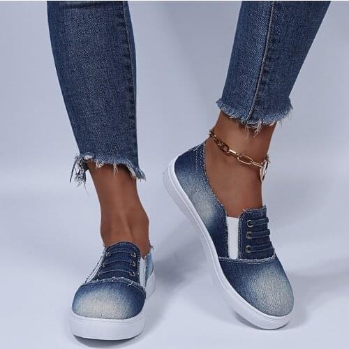 Casual Flat Shoes Womens Fall 2021 Hot Sale New Style Large Canvas Single Shoes Women Fashion All-match Simple Womens Shoes