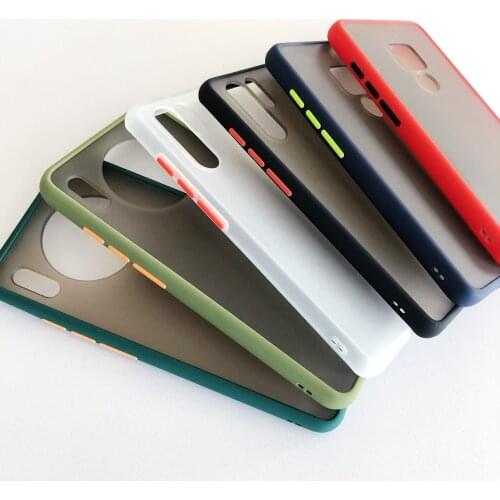 Simple Contrast Color Frame for Huawei P30 Mobile Phone Case P20pro Soft Cover Nova5 Silicone Mate30 Honor 20 Mate30PRO Nova4