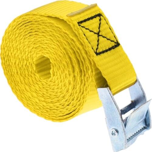 25mm x 2.5m Tie Down Strap Lashing Strap Cargo Roof Rack Tie-down Strap with Metal Cam Buckle for Kayak, Canoe, Surfboard