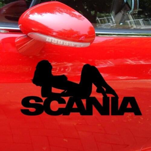 Sexy Naked Girl Vinyl Stickers For Scania Car Decoration Diy Mural Art Decals Posters Black