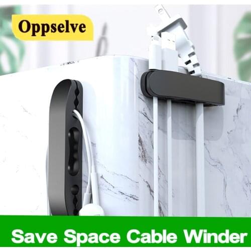 Silicone Cable Organizer Wire Winder Clips Cord Protector Holder Desktop Management Clips For iPhone Samsung Mouse Headphones