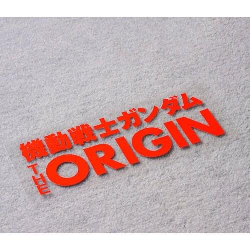 Car Styling Exterior Decorate Accessory Sticker Decal for The Origin Mobile Suit Classic Anime Robot