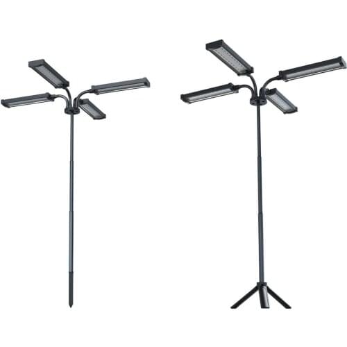 Plant Growth Light Full Spectrum USB Potted Plant Lighting (USB Plug Online Remote Control + Desktop Ground Plug Two In One)