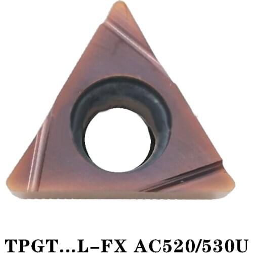 TPGT080204 TPGT110302 TPGT110304 L-FX LFX AC530U AC520U Carbide Inserts Lathe Tool TPGT 080204 110302 110304 100% Original 10pcs