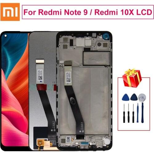 6.53" Original For Xiaomi Redmi Note 9 LCD Display Screen Touch Digitizer Assembly For Redmi Note 9 LCD 10 Touch Repair Parts
