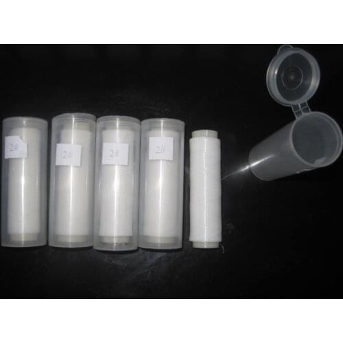 10pcs 2# FISHING BAIT ELASTIC THREAD SPOOL WITH DISPENSER