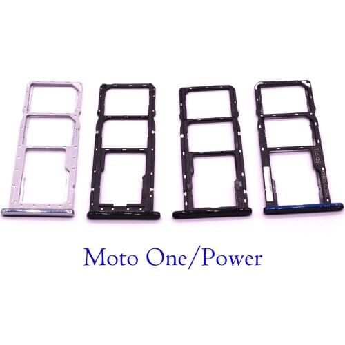10pcs/set SIM Tray Holder SD Card Reader Slot Adapter for Motorola Moto One Moto One Power
