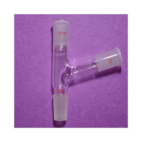 24/40,Three way adapter,105 bend,distillation head,GG17,Laboratory glassware