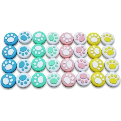 4Pcs Kawaii Thumb Grips Caps Joystick Rocker Cover Analog Grip Caps Thumbstick Case for Games Switch&Lite Joycon
