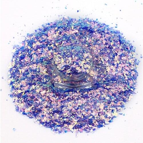 50g/Bag 12 Colors Nail Art Glitter Sequins Holographic Irregular Laser Chunky Symphony Spangles Makeup Super Shiny Flakes Sy-Q8
