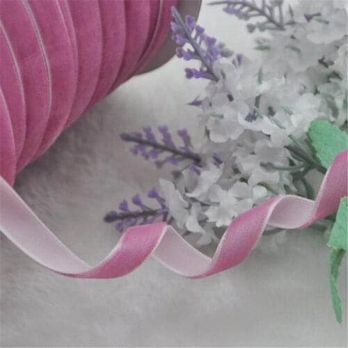 5Y Mauve Color 3/8"Velet Ribbon Craft/Wedding/sewing Free Shipping VR021