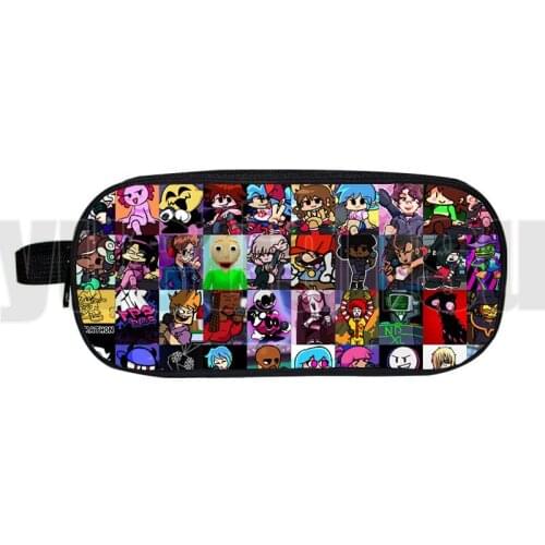 Double Layer 3D Friday Night Funkin Pencil Case Fashion High Quality Cosmetic Bags Boys Girls Hot Game PenBag Student StorageBag