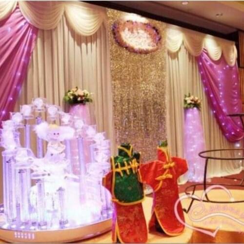 Hotsale Purple wedding backdrops ,wedding stage drape color can be customed,backdrops for wedding