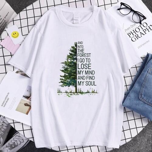 Green Tree The Forest Print Man T-Shirt Comfortable Summer T-Shirt Crewneck Breathable Clothing Fashion Oversized Tshirts MenS