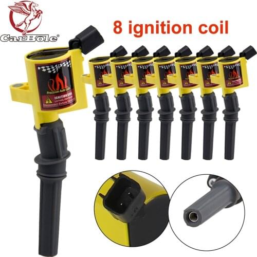 CARBOLE Super Ignition Coil Pack 8 For Ford F150 F250 F550 4.6/5.4L DG508 V8 V10 Lincoln