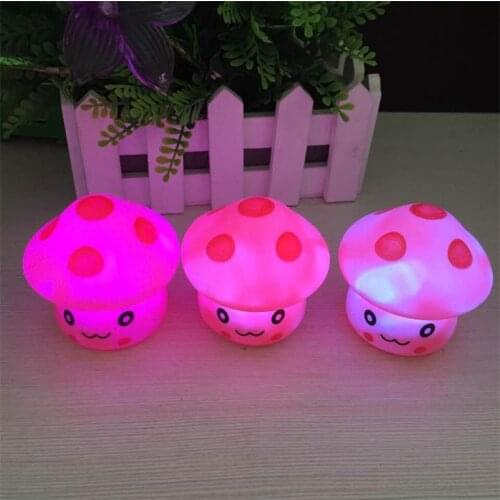 Colorful Mushrooms Modelling A Light Pink Movie & Tv Unisex Plastic Toy Flashing Multicolor Electronic 2021