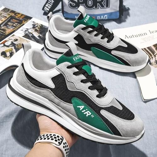 2021 summer new breathable mens shoes sports casual shoes reflective mesh net shoes Lightweight sneakers
