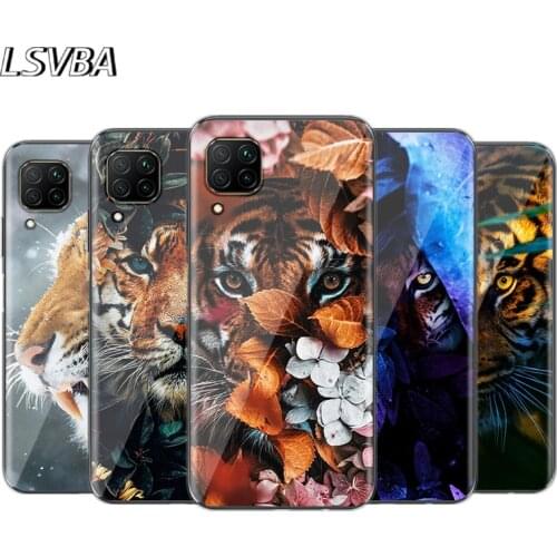 Cool Animal Tiger For Huawei P40 P30 P20 P10 P9 P8 Lite E 5G 2017 2019 Pro Plus TPU Silicone Phone Case