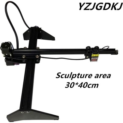 1600w DIY desktop mini engraving machine marking plotter 300*400 area single arm machine laser toy