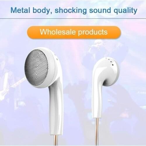 Earphones With Microphone In Ear Bass Sport Earphone Wired Gaming Headset For Gamer 3.5mm Flat In-ear Earbuds For Smartphone MP3