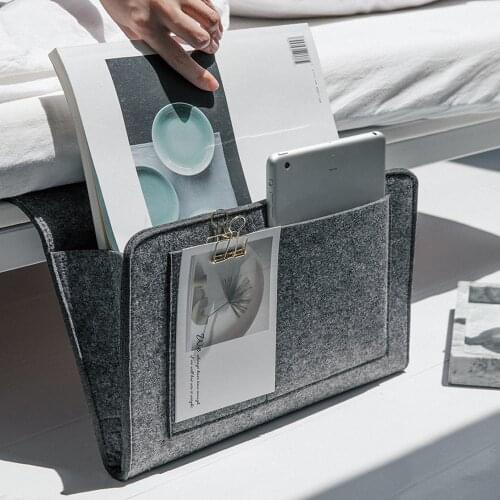 Remote Control Hanging Caddy Bedside Couch Storage Organizer Bed Holder Pockets Bed Pocket Sofa Organizer Pockets Book Holder