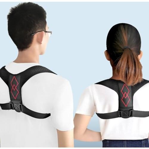 LUBINSI Adjustable Back Posture Corrector Brace Support Belt Clavicle Spine Back Shoulder Lumbar Posture Correction