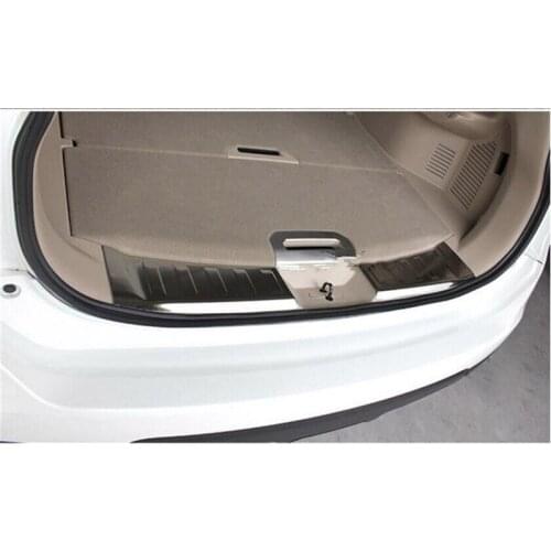Car styling For Nissan X-Trail X Trail T32 Rogue 2014-2021 Rear Bumper Foot Plate Trunk Door Sill Guard Protector Cover